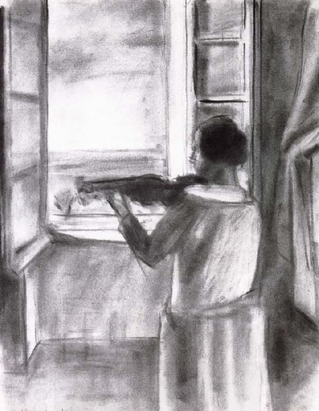 Henri Matisse Violinist window China oil painting art
